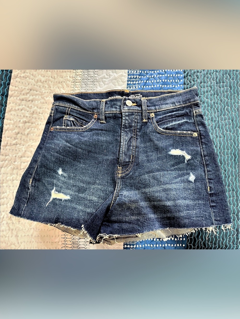 Old Navy Sky-Hi A-Line Cut-Off Jean Shorts